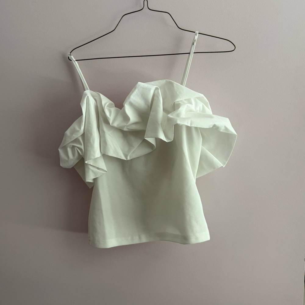 SHEIN White Ruffle Camisole